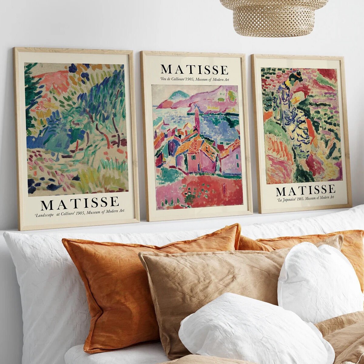 matisse art corner 3'lü Çerçevesiz Poster