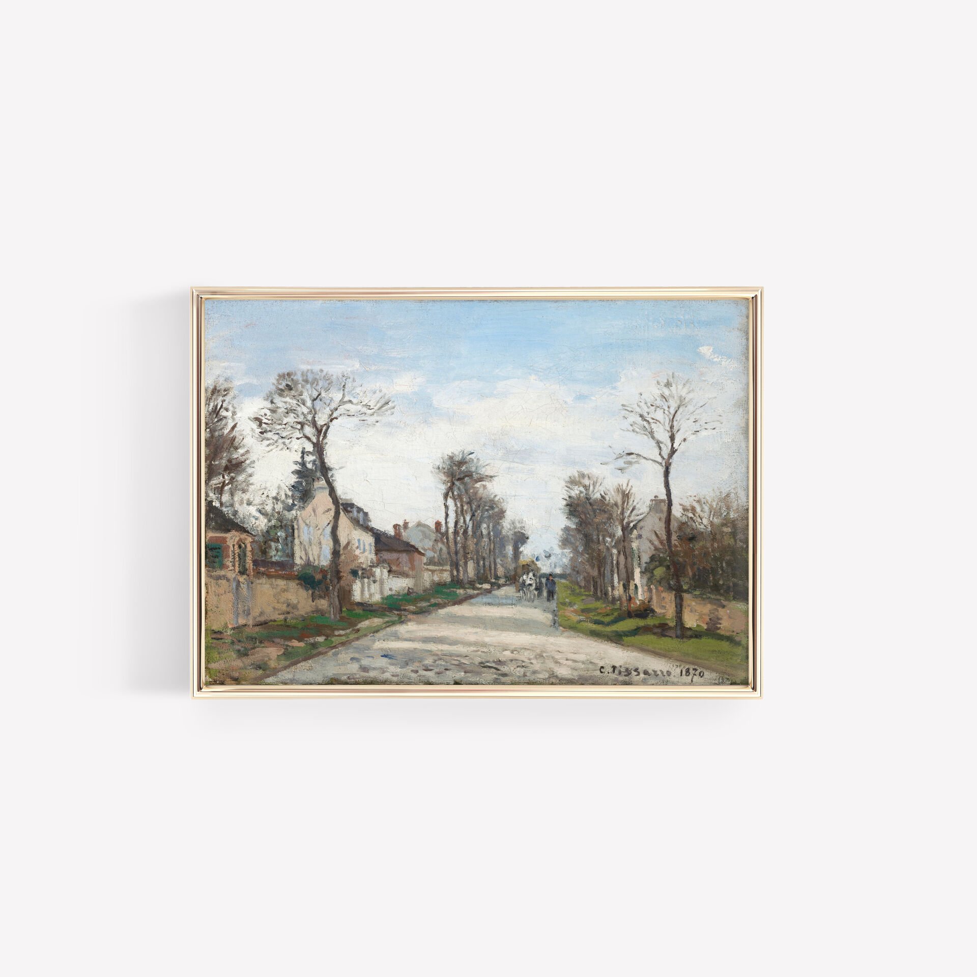 Spring Street View Çerçevesiz Poster