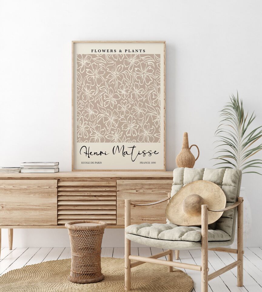 Neutral Exhibiton Art 3'lü Çerçevesiz Poster