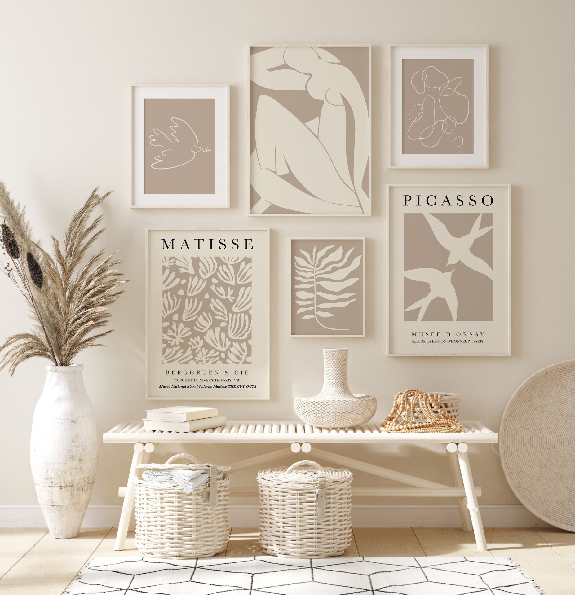 Neutral Art Çerçevesiz Poster Set