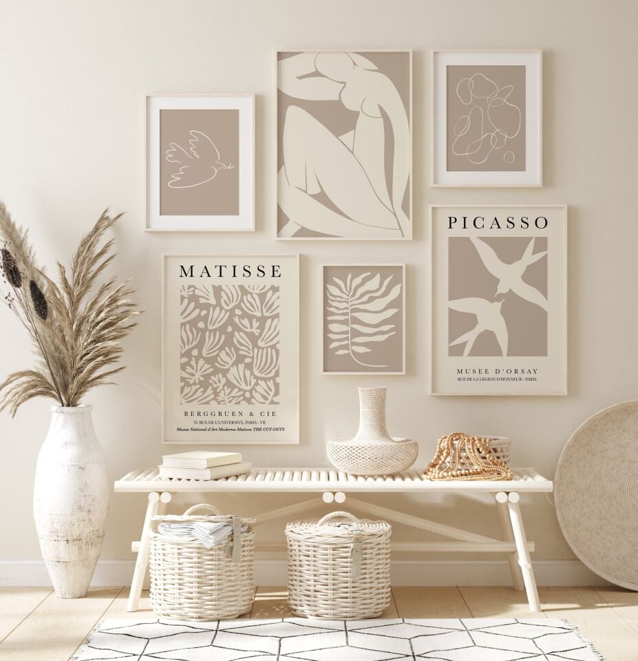 Neutral Art Çerçevesiz Poster Set