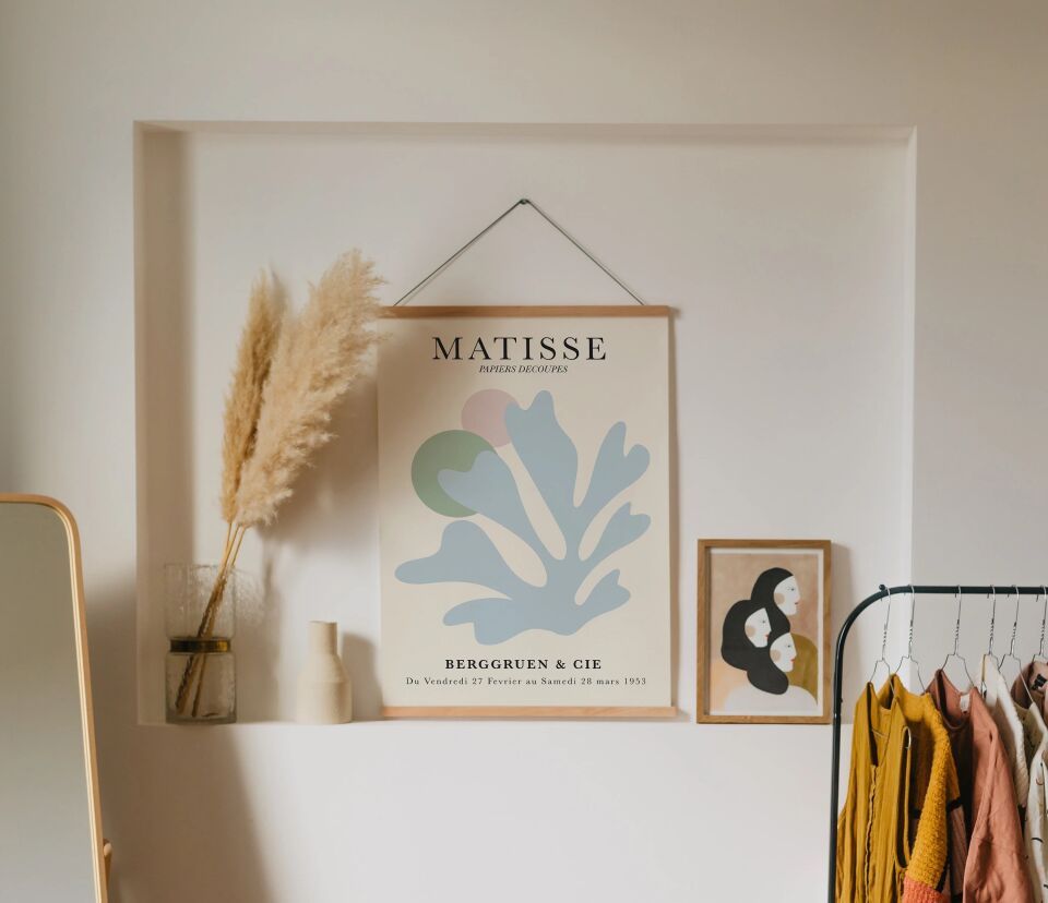 Modern Pastel Art Çerçevesiz Poster Set