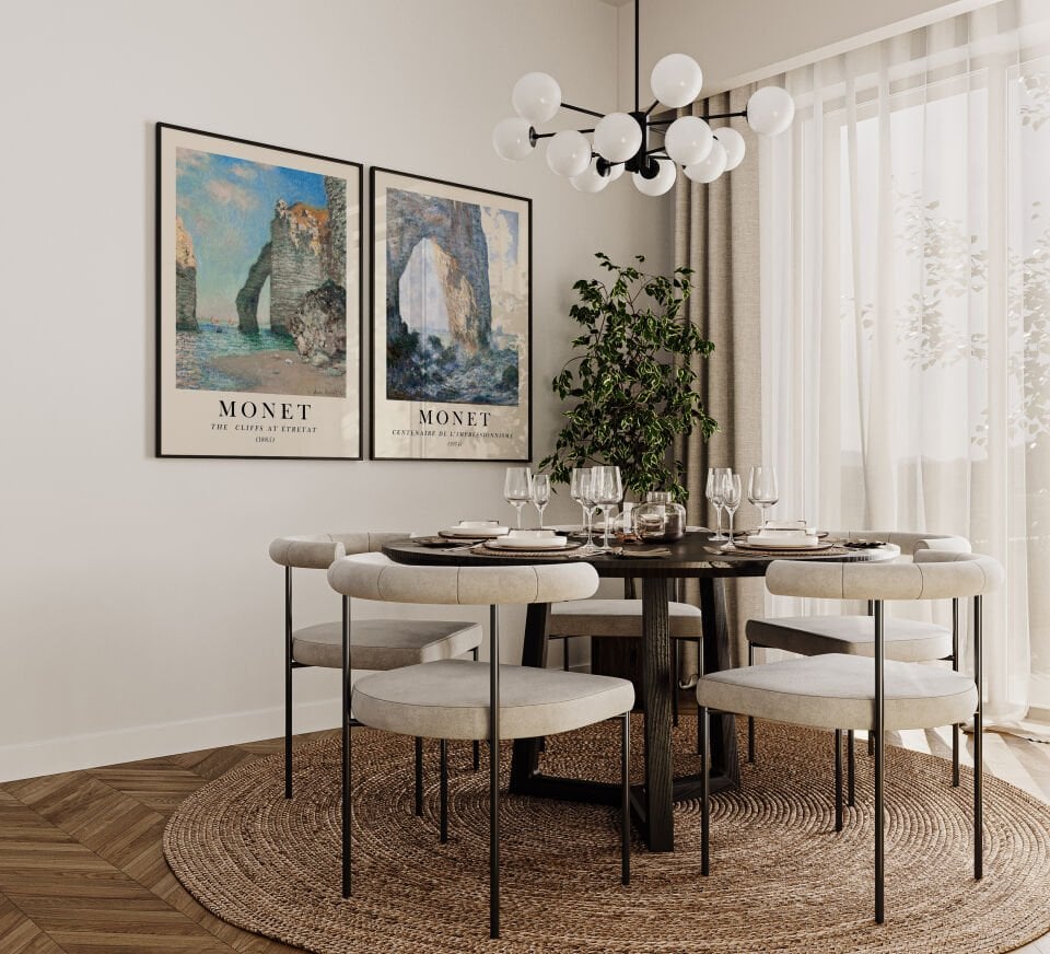 Monet Collection 2'li Çerçevesiz Poster