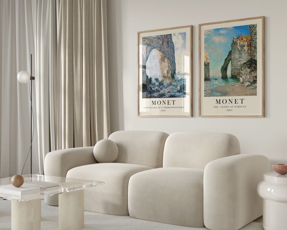 Monet Collection 2'li Çerçevesiz Poster