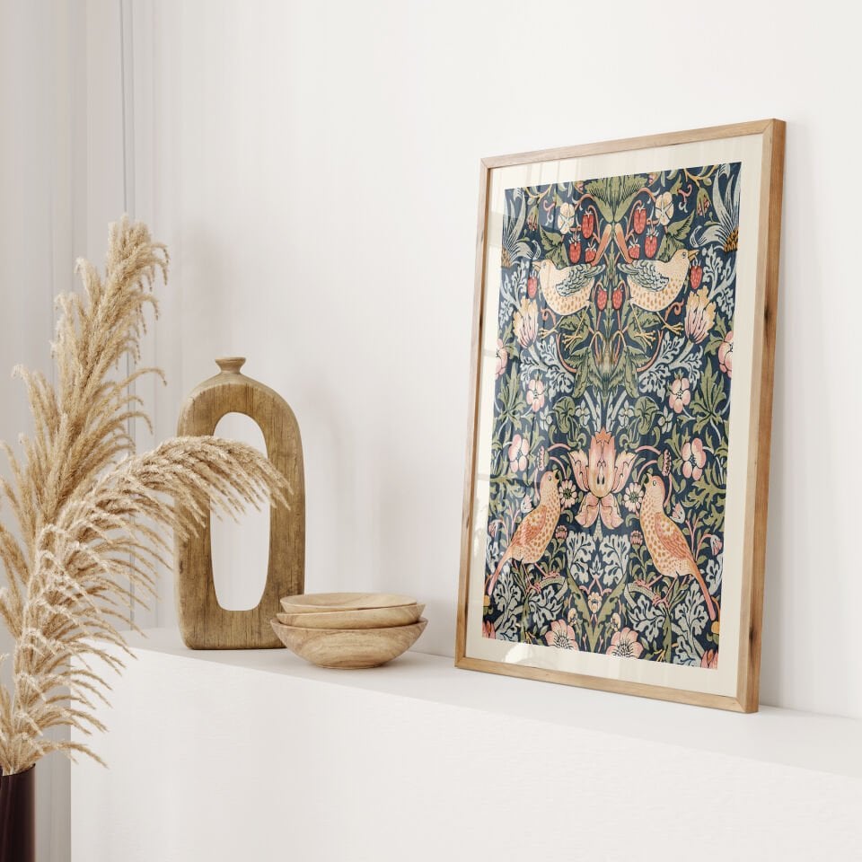 William Morris Pattern 2'li Çerçevesiz Poster