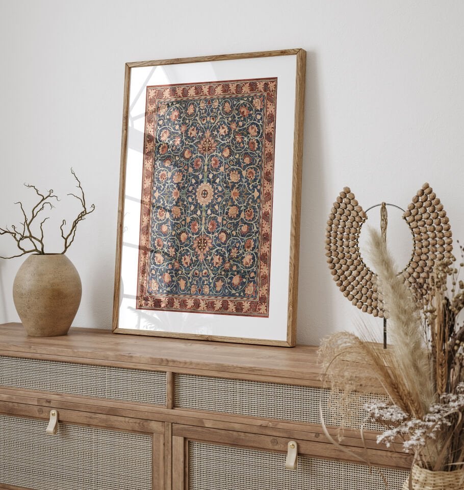 William Morris Pattern 2'li Çerçevesiz Poster