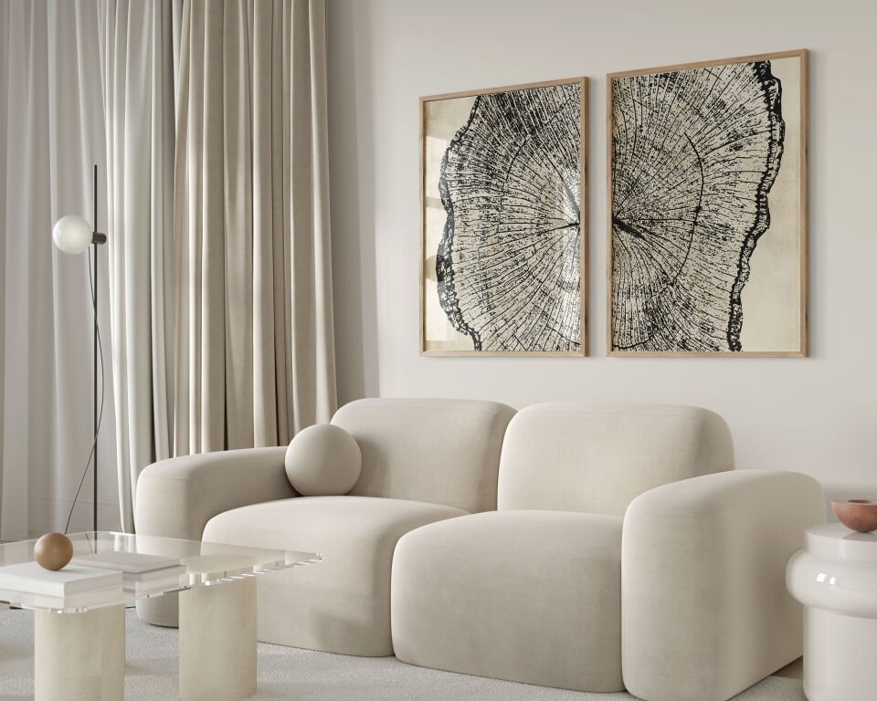 Tree Trunk 2'li Çerçevesiz Poster