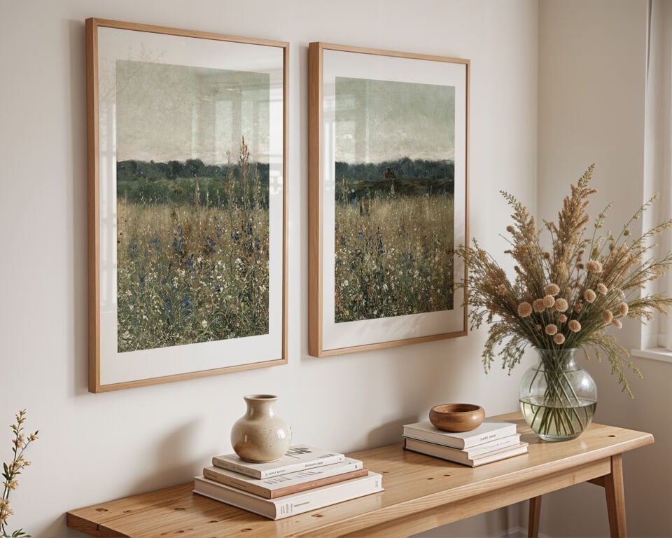 Wildflower Field 2'li Çerçevesiz Poster
