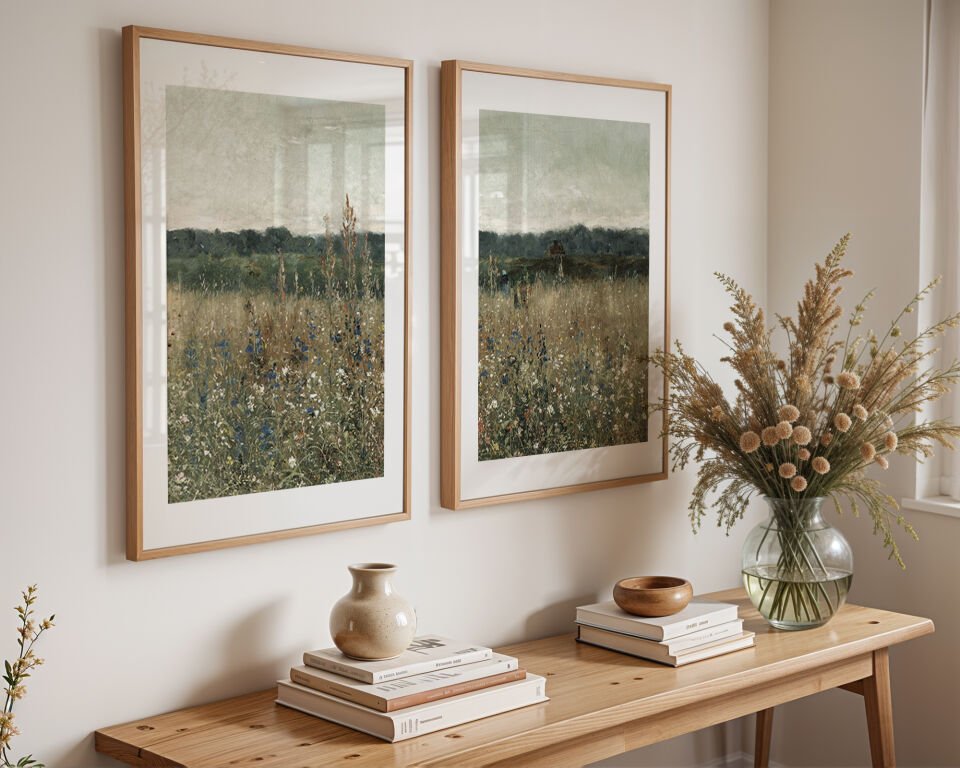 Wildflower Field 2'li Çerçevesiz Poster