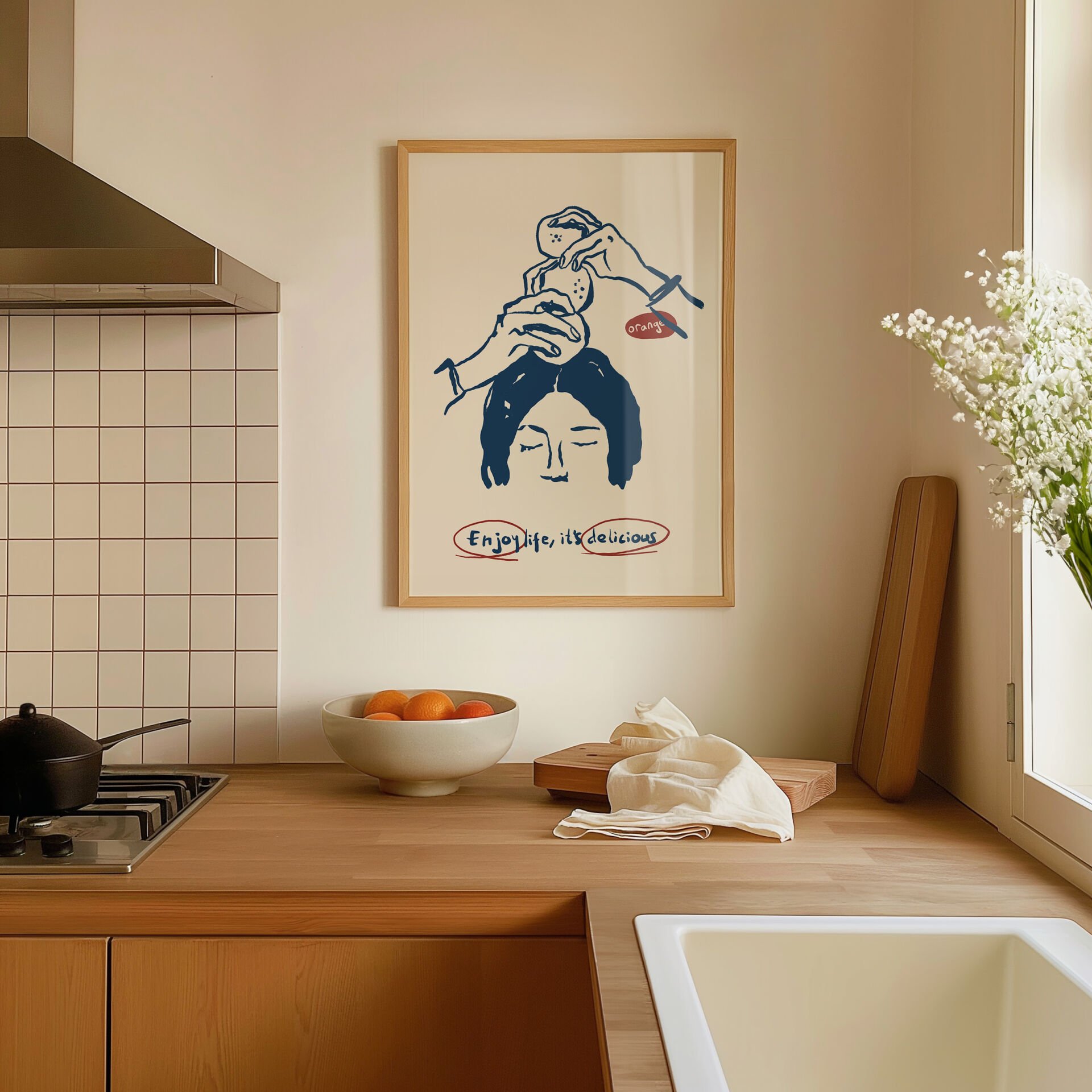 Enjoy Life Çerçevesiz Poster