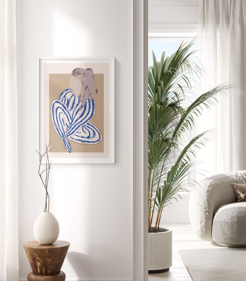 Abstract Woman Figure Çerçevesiz Poster