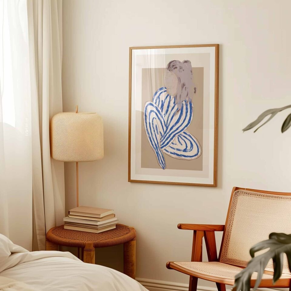 Abstract Woman Figure Çerçevesiz Poster