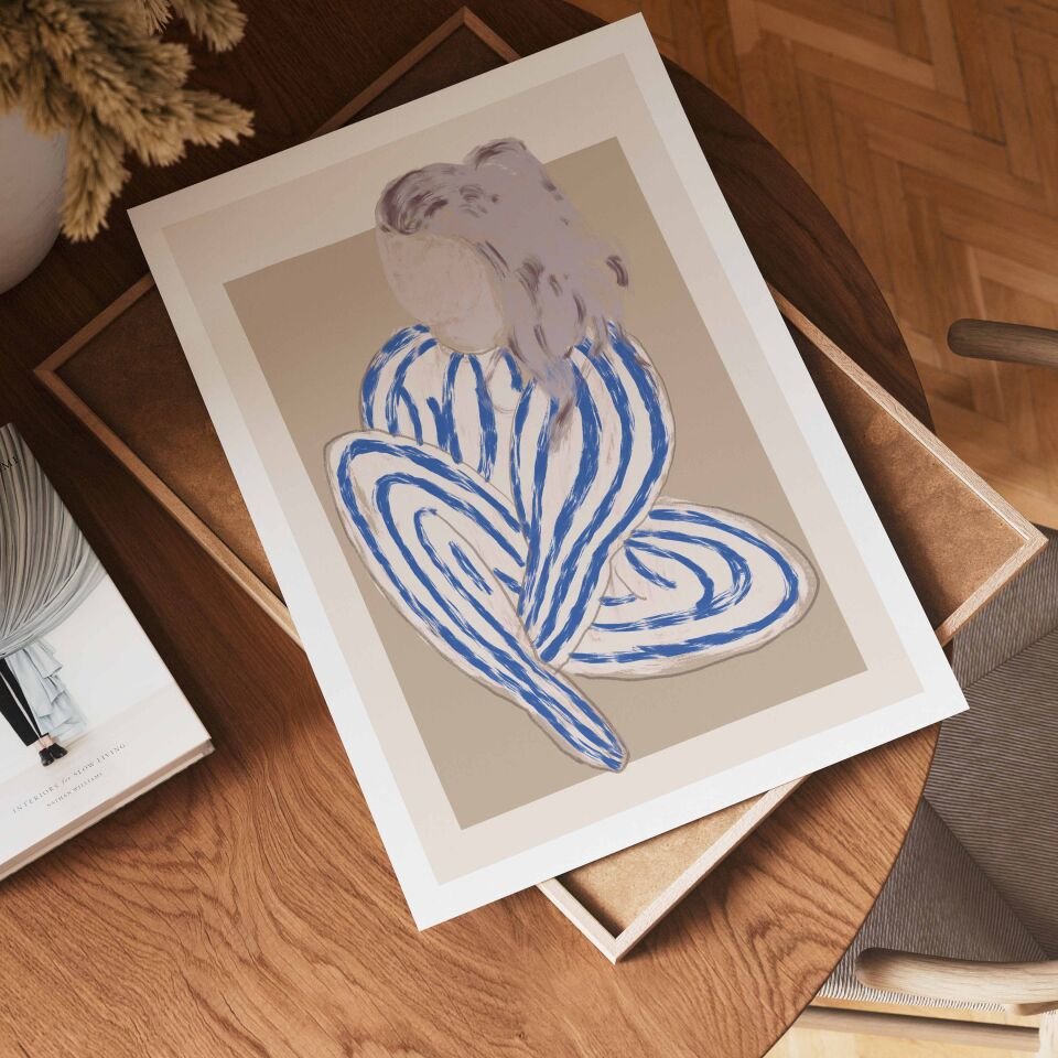 Abstract Woman Figure Çerçevesiz Poster