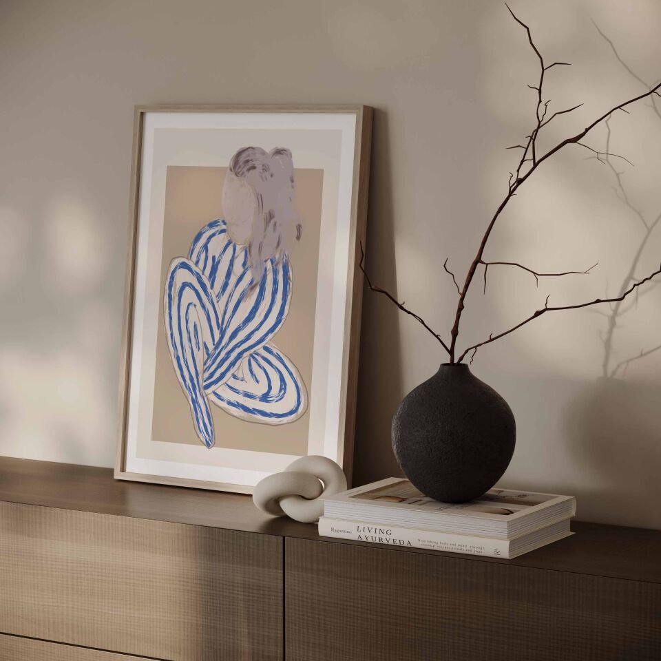 Abstract Woman Figure Çerçevesiz Poster