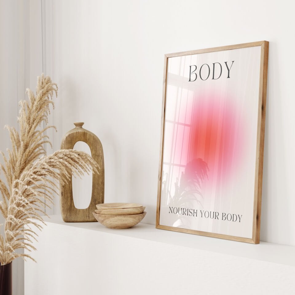 Mind Body Soul 3'lü Çerçevesiz Poster