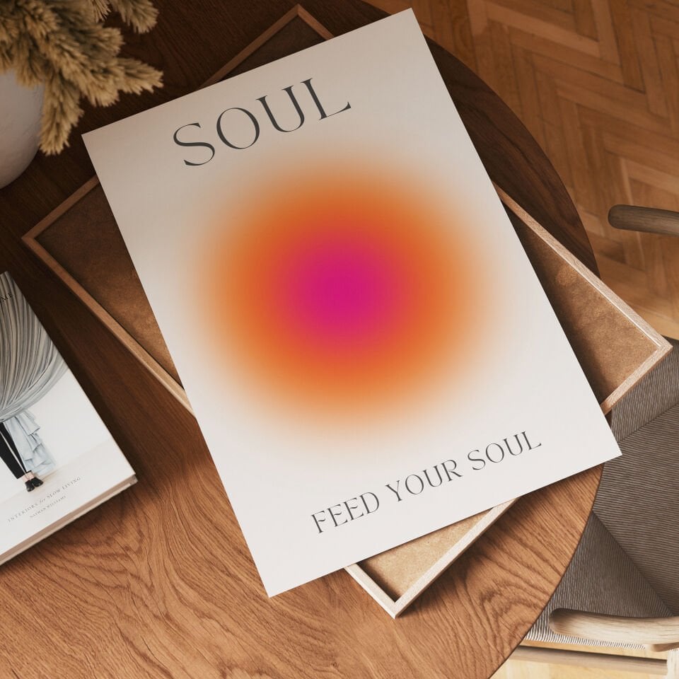 Mind Body Soul 3'lü Çerçevesiz Poster
