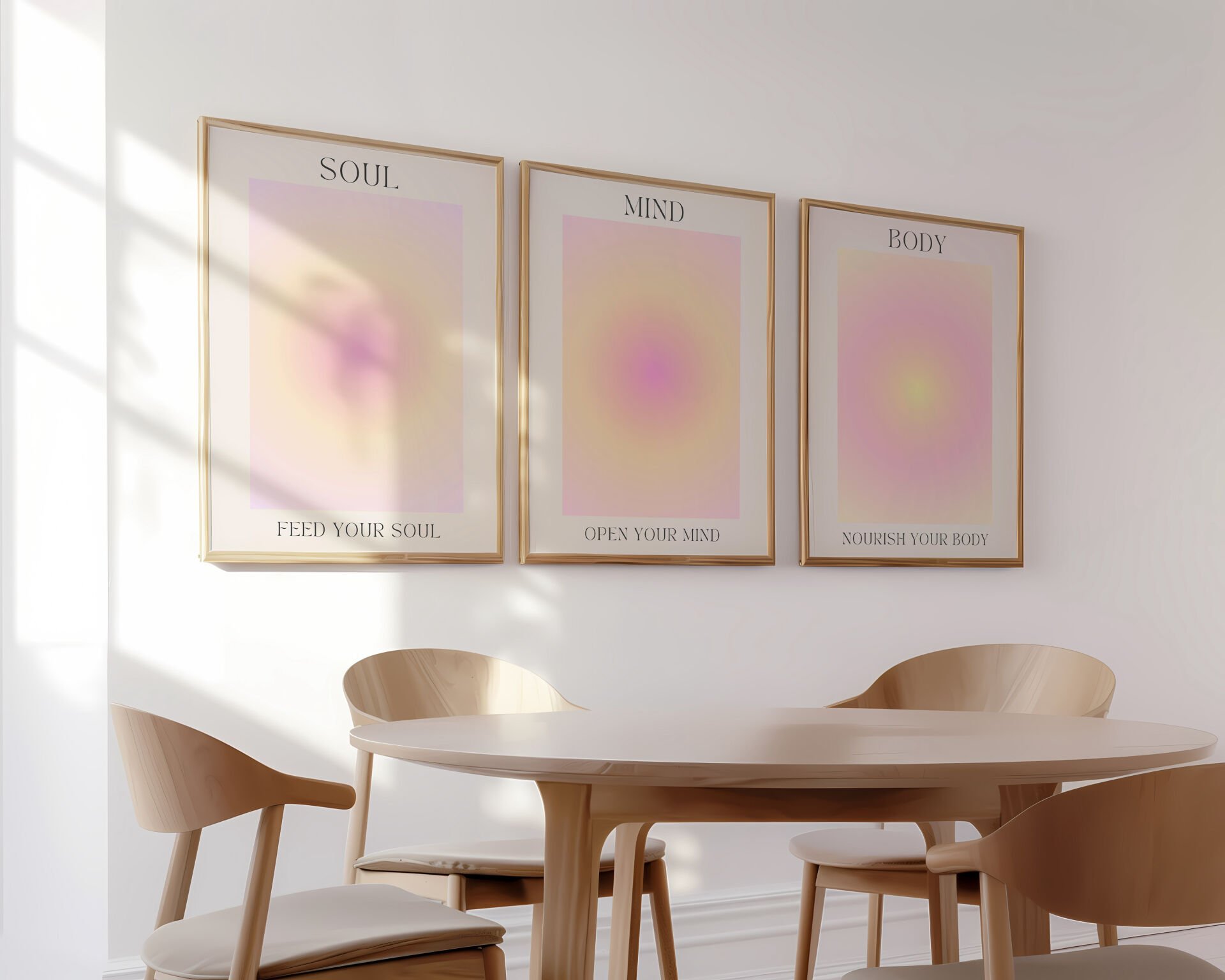 Pastel Energy 3'lü Çerçevesiz Poster