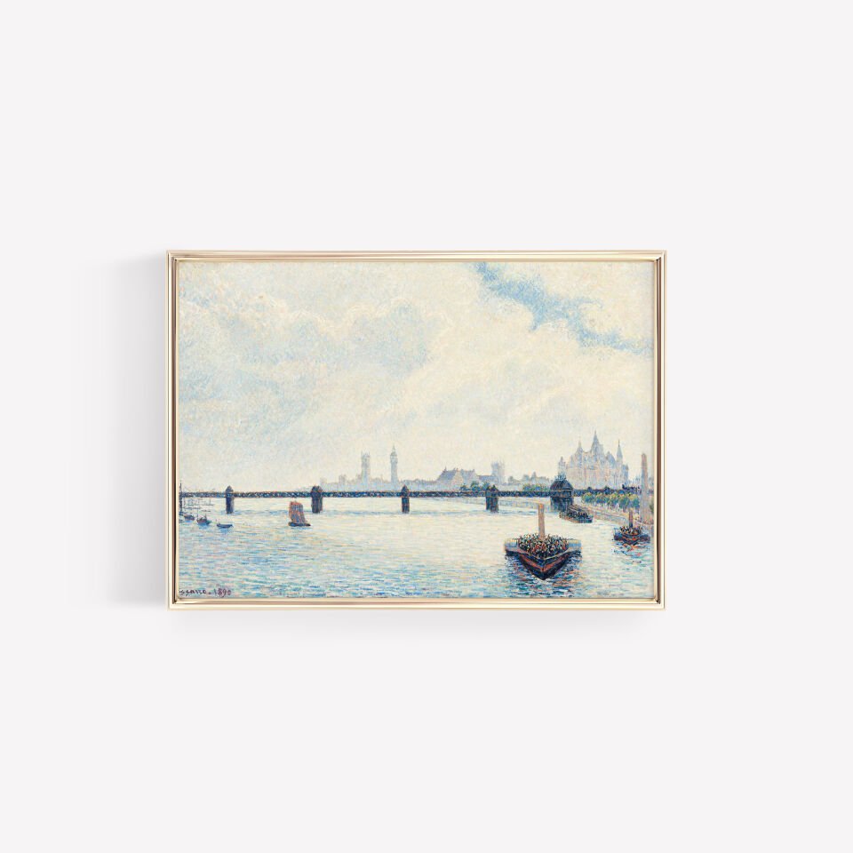 Thames View Çerçevesiz Poster