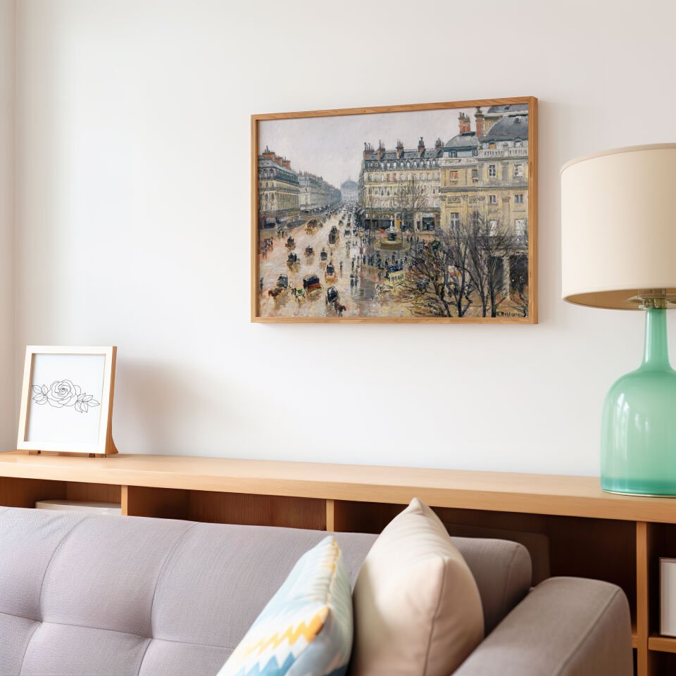 Paris Boulevard Çerçevesiz Poster