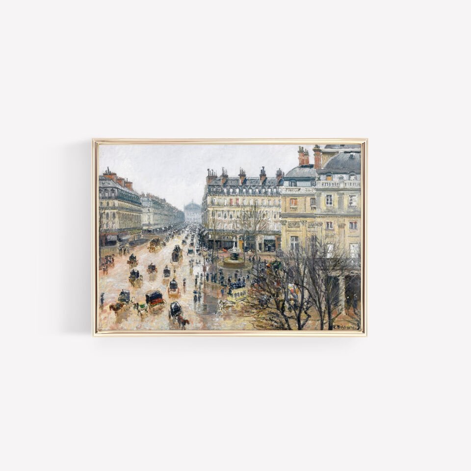 Paris Boulevard Çerçevesiz Poster
