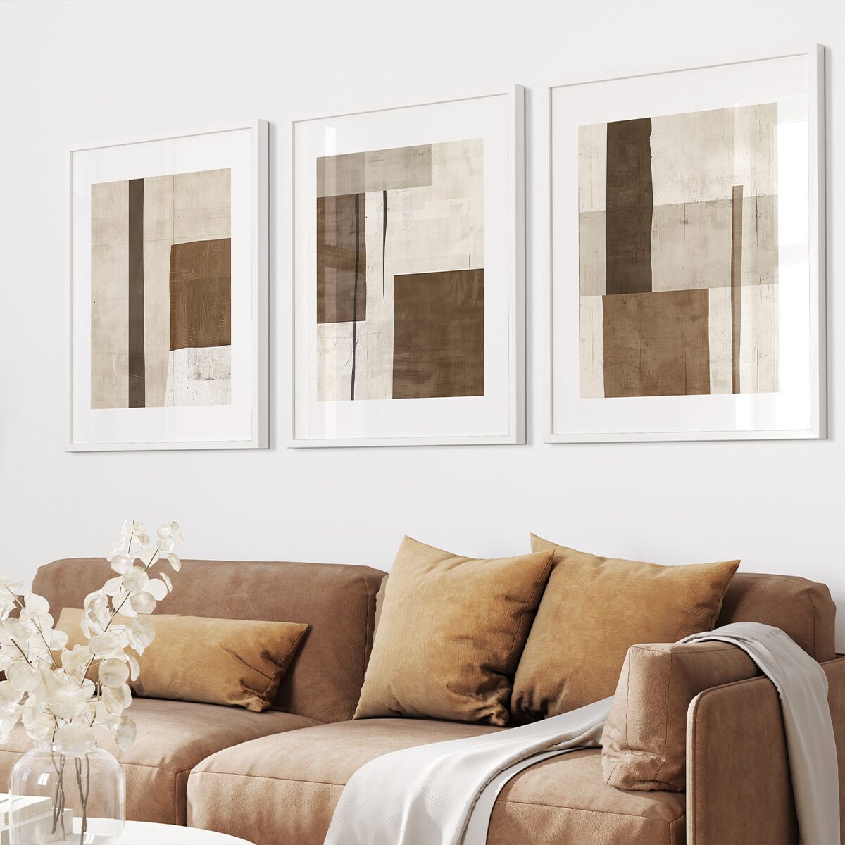 Rustic Modern 3'lü Çerçevesiz Poster