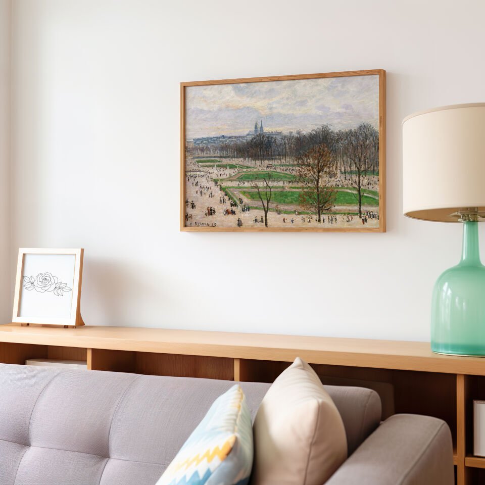 Paris Garden Çerçevesiz Poster