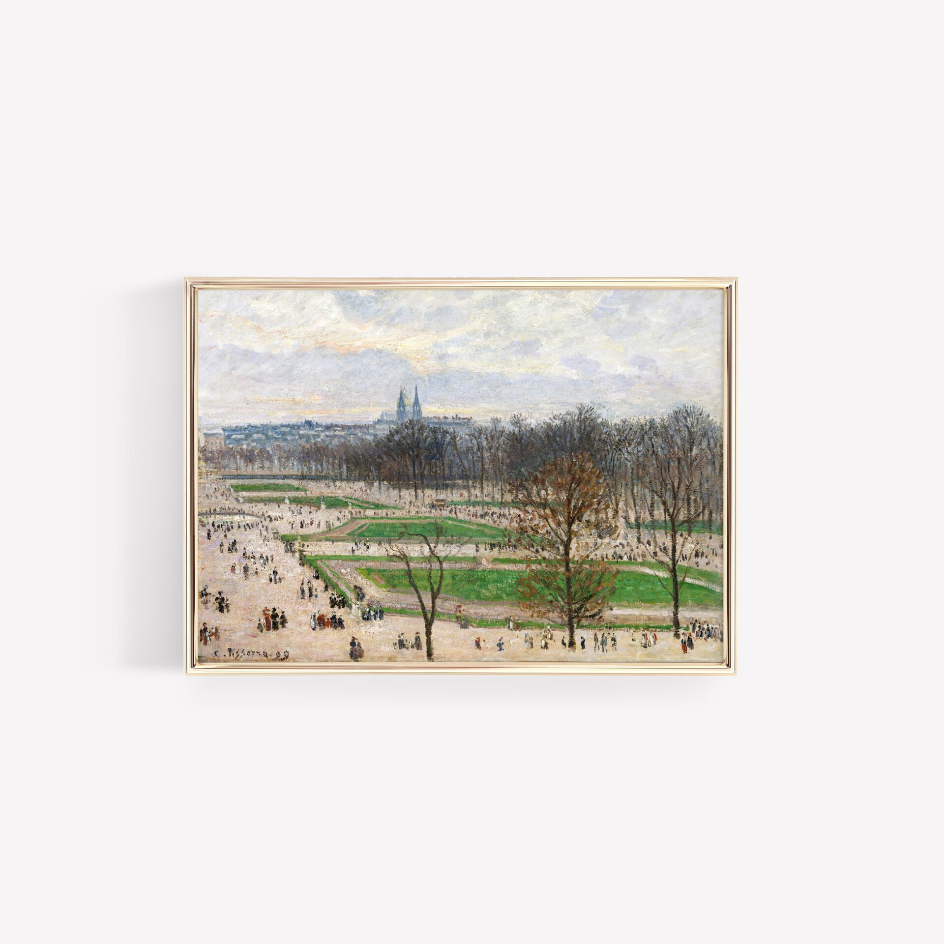 Paris Garden Çerçevesiz Poster