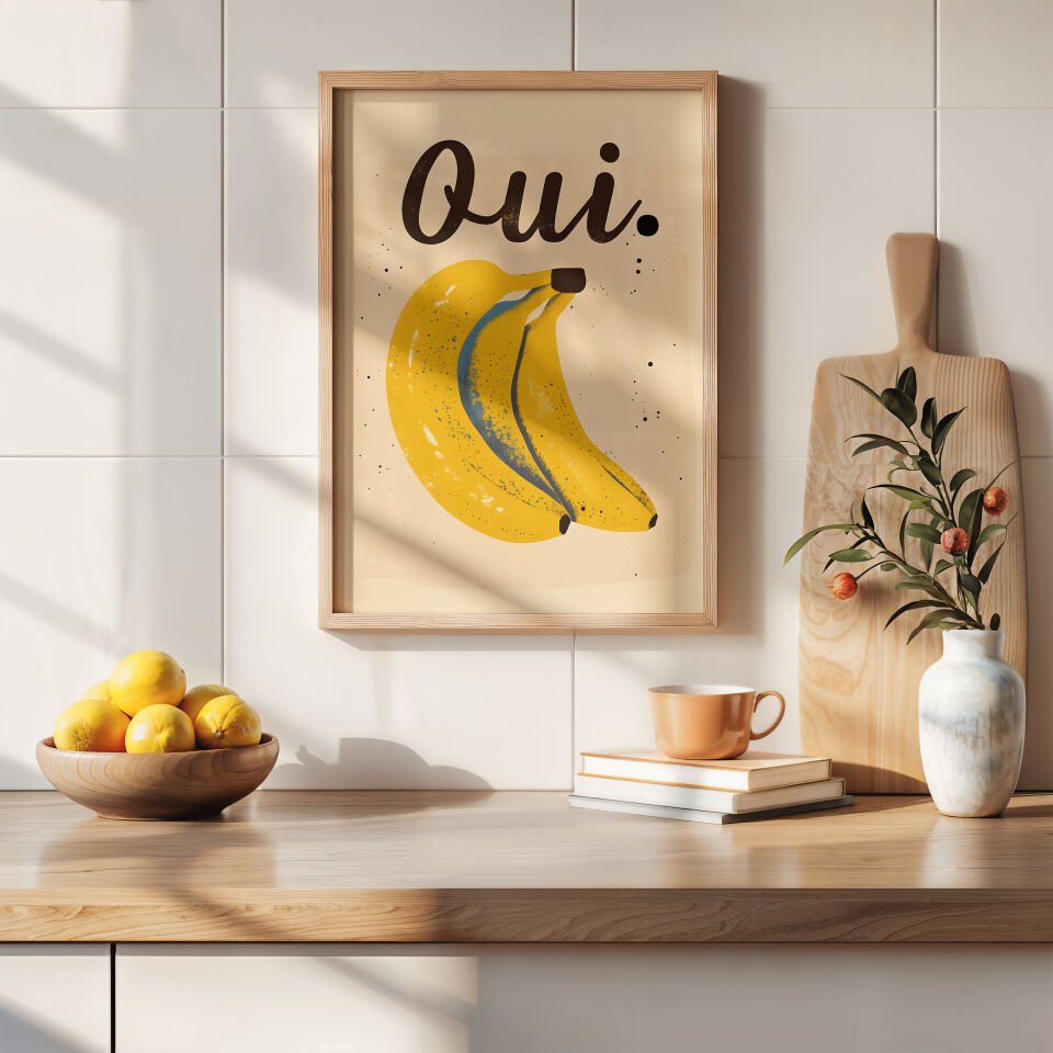 Dokulu muz desenli çercevesiz poster