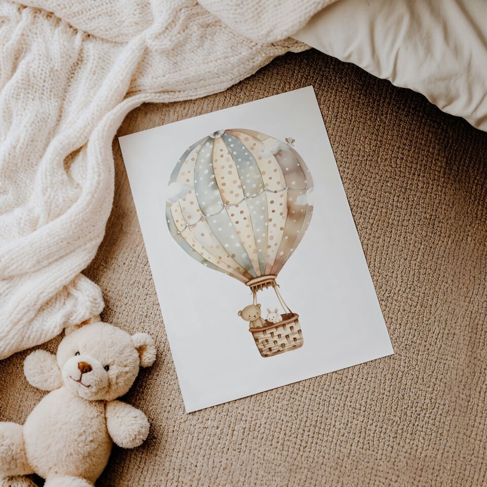 Dream Balloon 2'li Çerçevesiz Poster