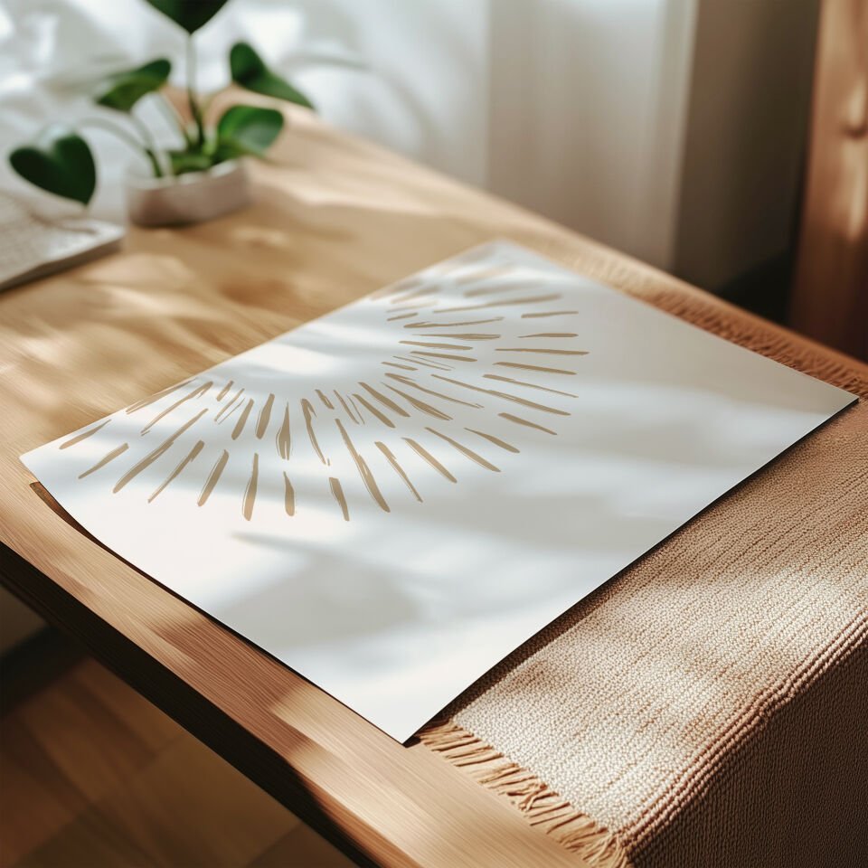 Boho minimal 2'li Çerçevesiz Poster