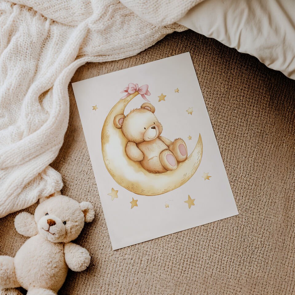 Moon Bear 2'li Çerçevesiz Poster