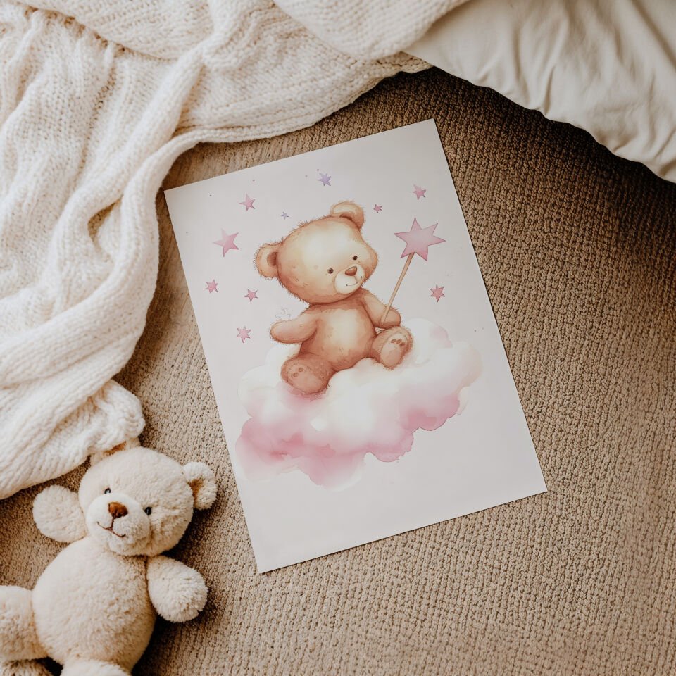 Moon Bear 2'li Çerçevesiz Poster