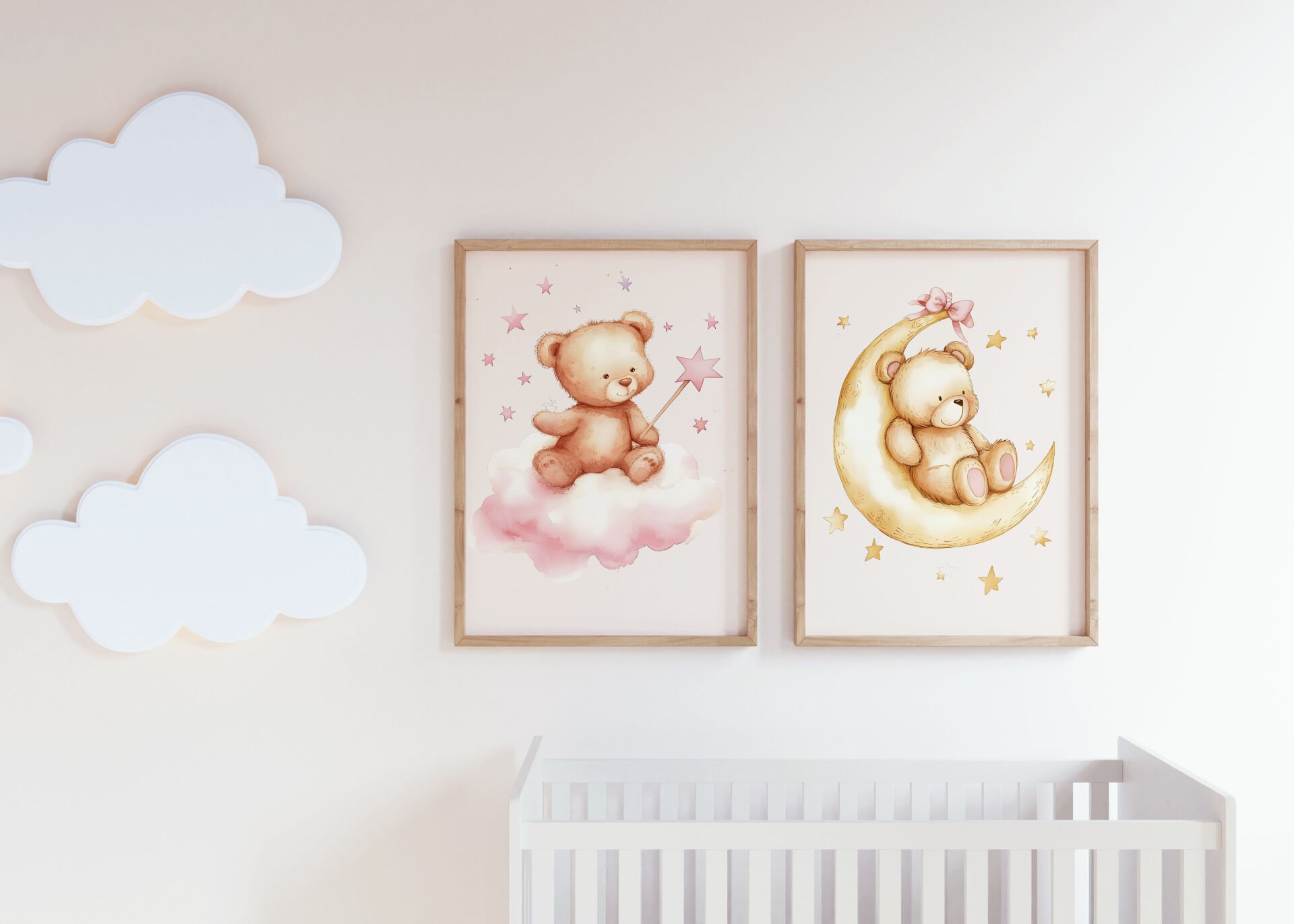 Moon Bear 2'li Çerçevesiz Poster