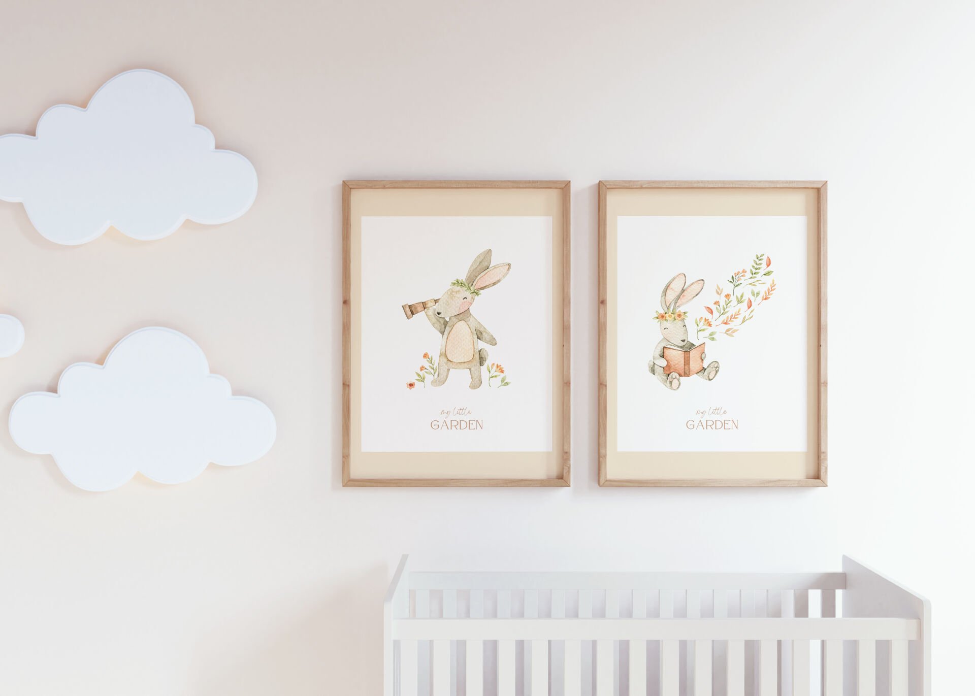 Bunny Garden 2'li Çerçevesiz Poster