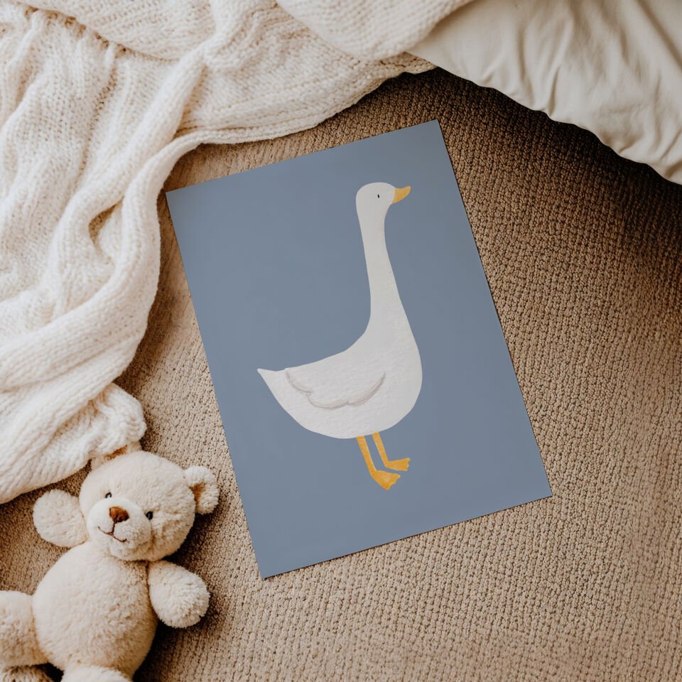 Blue Goose Çerçevesiz Poster