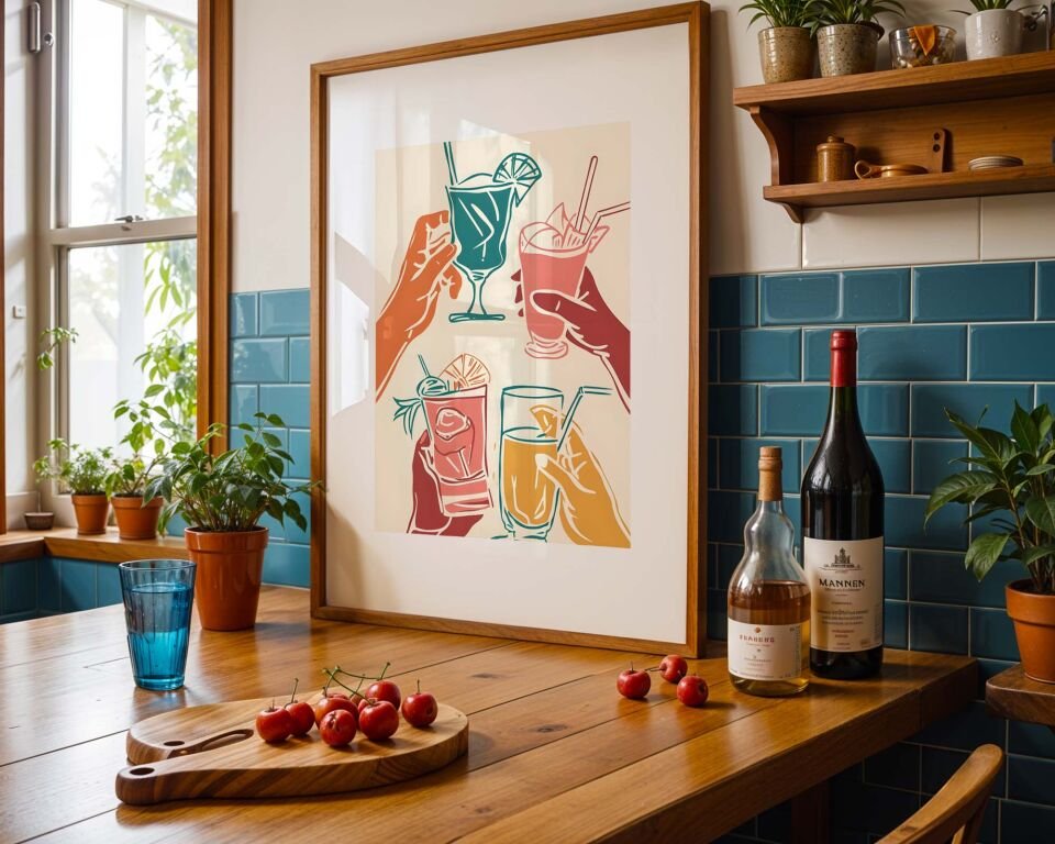 Cheers to Color Çerçevesiz Poster