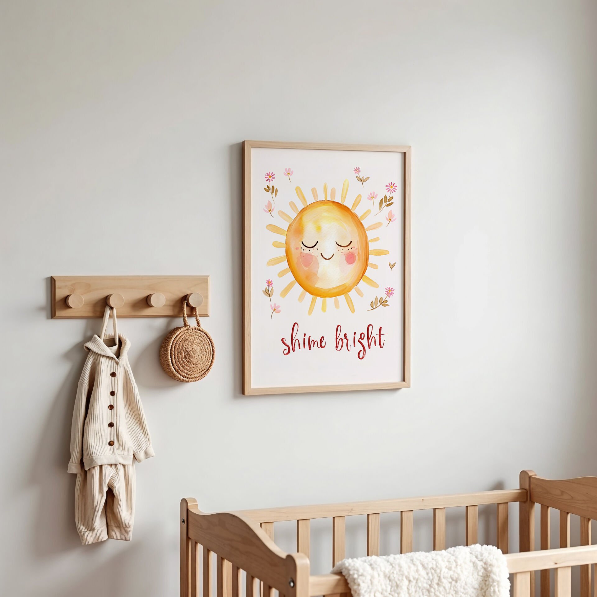 Shine Bright Sun Çerçevesiz Poster
