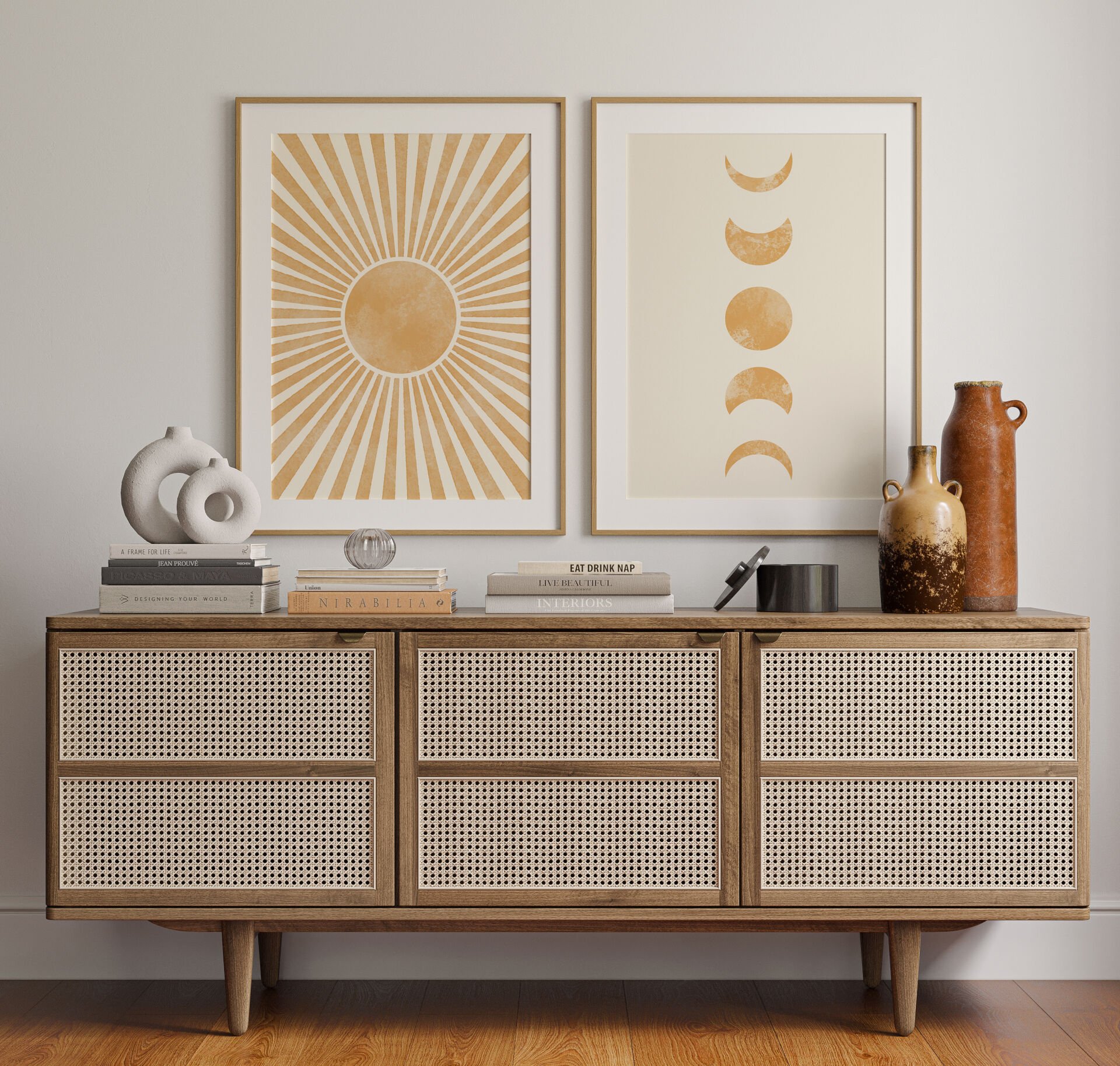 Boho Cosmic 2'li Çerçevesiz Poster