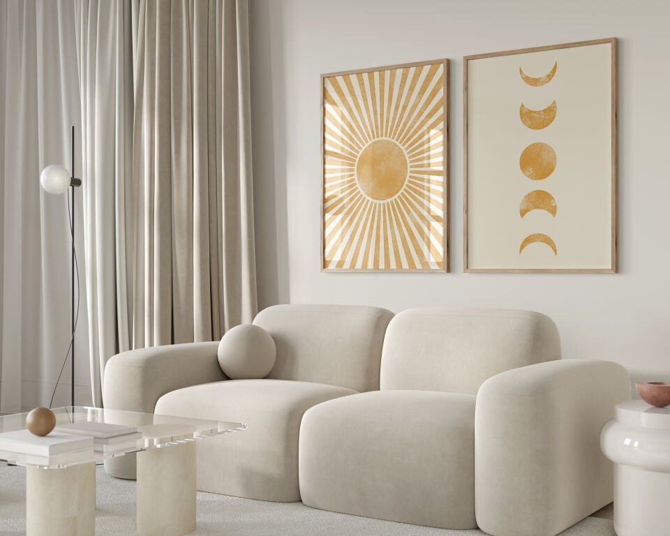 Boho Cosmic 2'li Çerçevesiz Poster