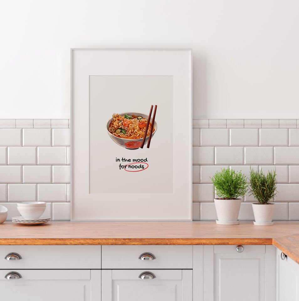 Mood for Noods Çerçevesiz Poster
