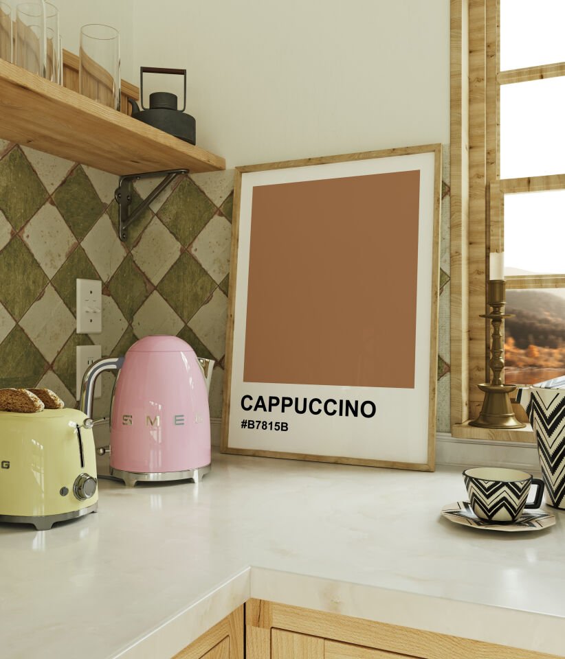 Cappuccino Çerçevesiz Poster