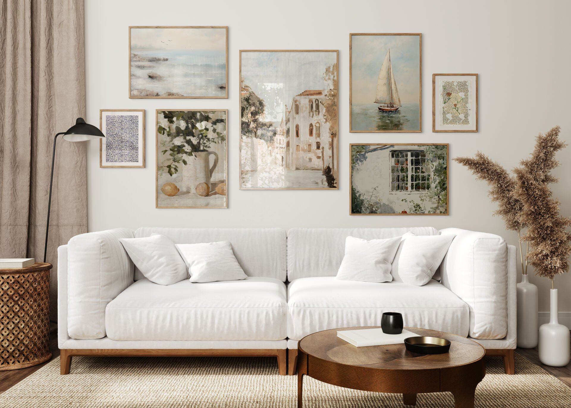 Coastal Set Çerçevesiz Poster Set