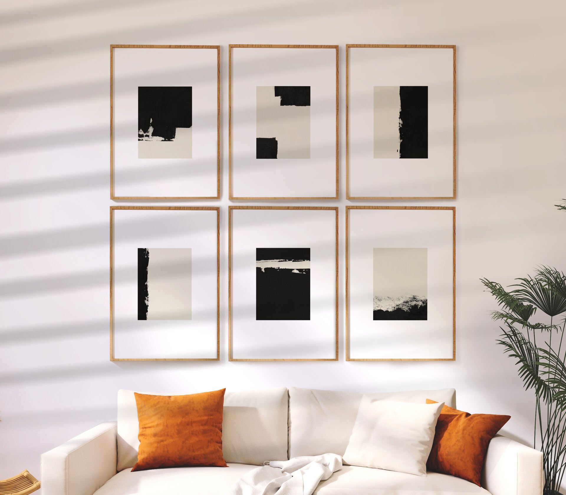 Noir Blocks Çerçevesiz Poster Set