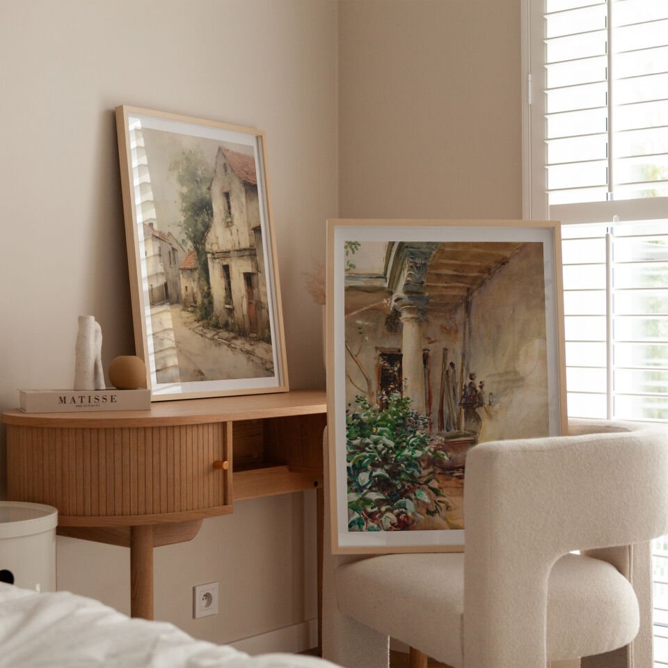 Vintage Harmony Çerçevesiz Poster Set