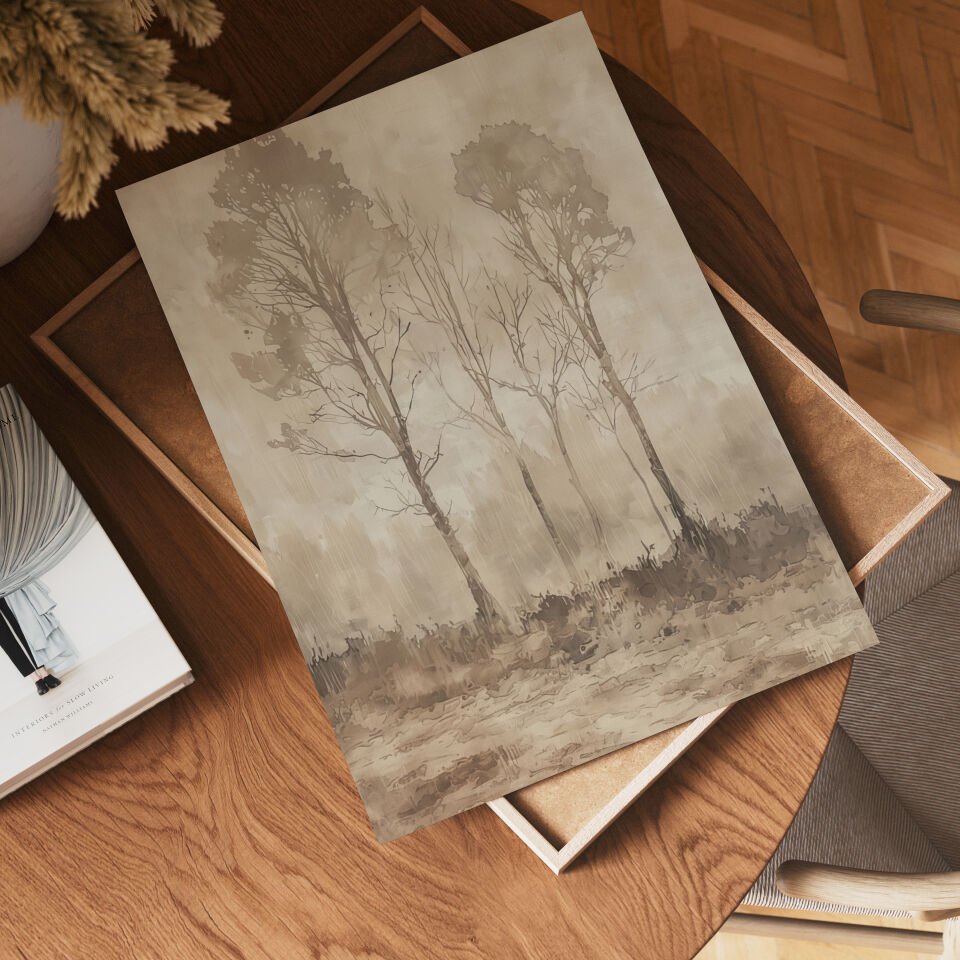 Vintage Harmony Çerçevesiz Poster Set