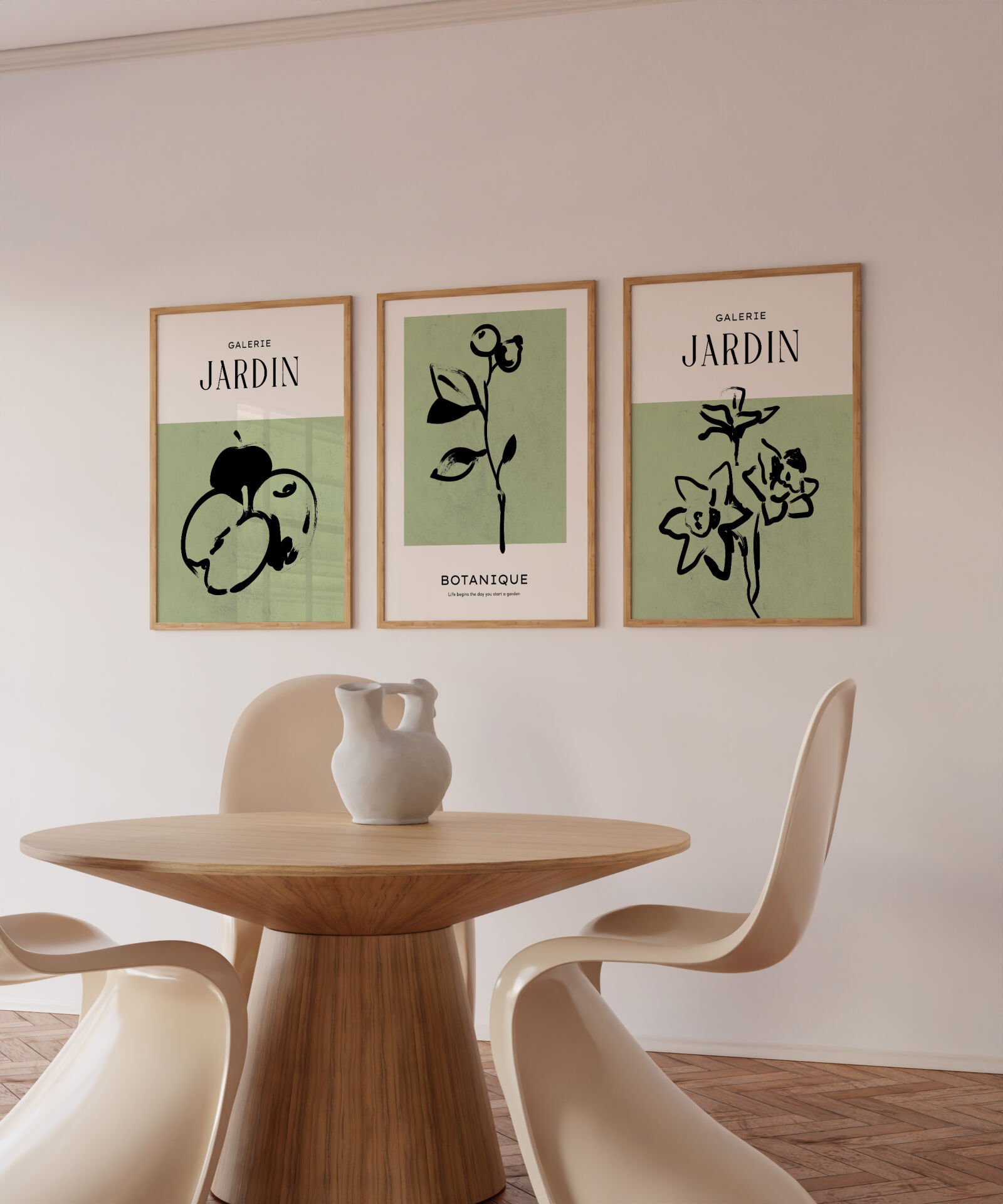 Galerie Jardin 3'lü Çerçevesiz Poster