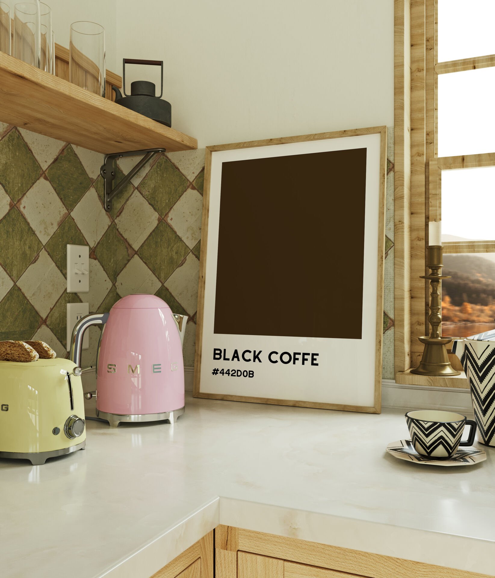 Black Coffee Çerçevesiz Poster