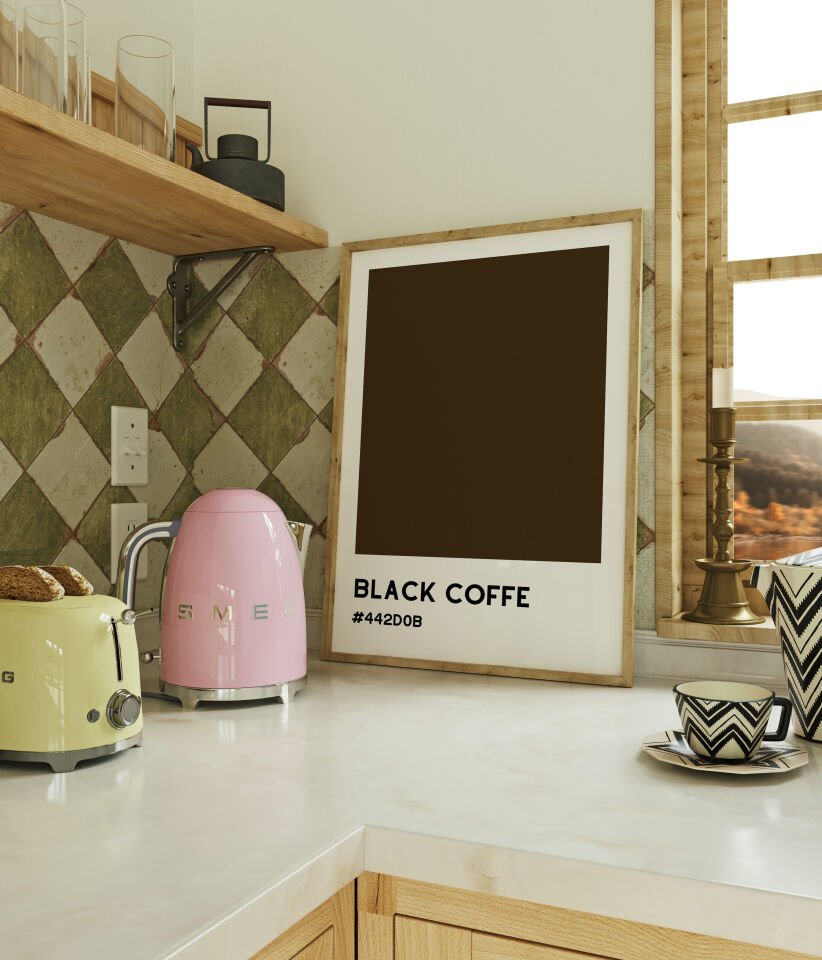 Black Coffee Çerçevesiz Poster