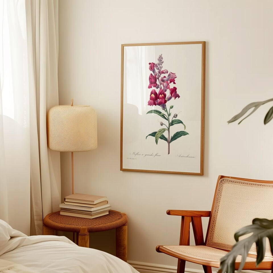 Botanical Snapdragon Çerçevesiz Poster