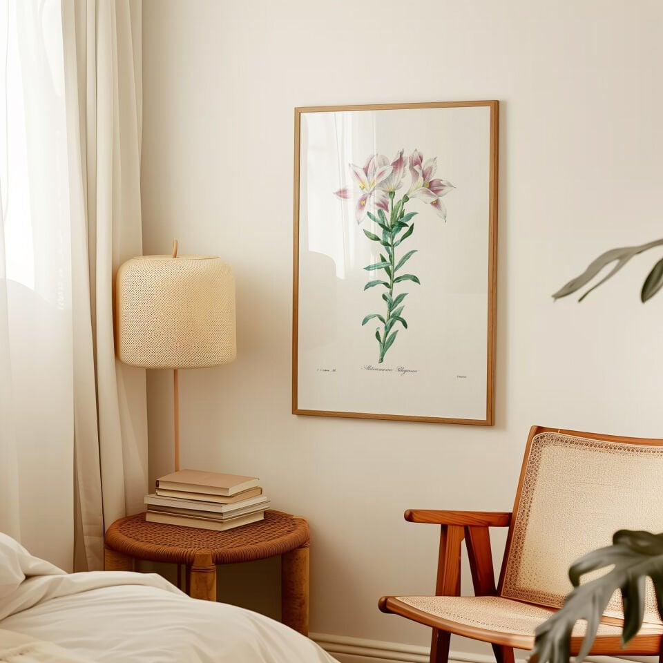 Vintage Lily Botanical Poster